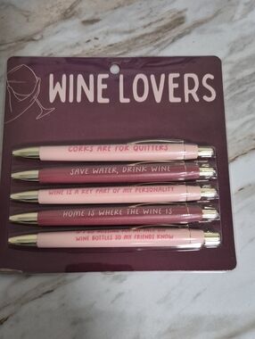 Ballpoint Pen Set - Pink / Rose